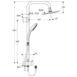 Ideal Standard Idealrain Duschsystem Zur Kombination Mit Aufputz-Armatur 5 Ideal Standard Idealrain Duschsystem Zur Kombination Mit Aufputz-Armatur -Megabad Verkäufe a5691 ideal standard duschsystem idealrain 597215