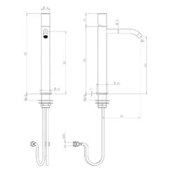 ALLUVION Juno Edelstahl Waschtisch-Einhebelmischer XXL Ohne Ablaufventil, Wassersparend -Megabad Verkäufe alluvion badarmaturen juno waschtisch einhebelmischer xxl 13499332