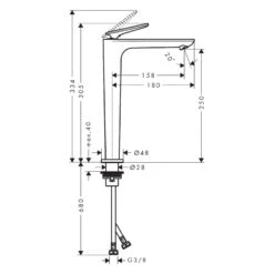 AXOR Citterio C Einhebel-Waschtischarmatur 250 CoolStart Mit Ablaufgarnitur -Megabad Verkäufe axor citterio waschtisch einhebel waschtischarmatur 250 13811782