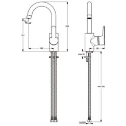 Ideal Standard Connect Blue Waschtischarmatur, Mit Hohem Auslauf Niederdruck 6 Ideal Standard Connect Blue Waschtischarmatur, Mit Hohem Auslauf Niederdruck -Megabad Verkäufe connect blue armatur b9934 ideal standard 395161
