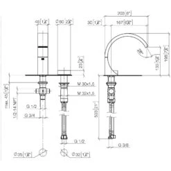 Dornbracht CYO Waschtisch-Zweilochbatterie Ohne Ablaufgarnitur, Ausladung 16,7 Cm -Megabad Verkäufe dornbracht cyo waschtisch zweilochbatterie ohne ablaufgarnitur 9569210