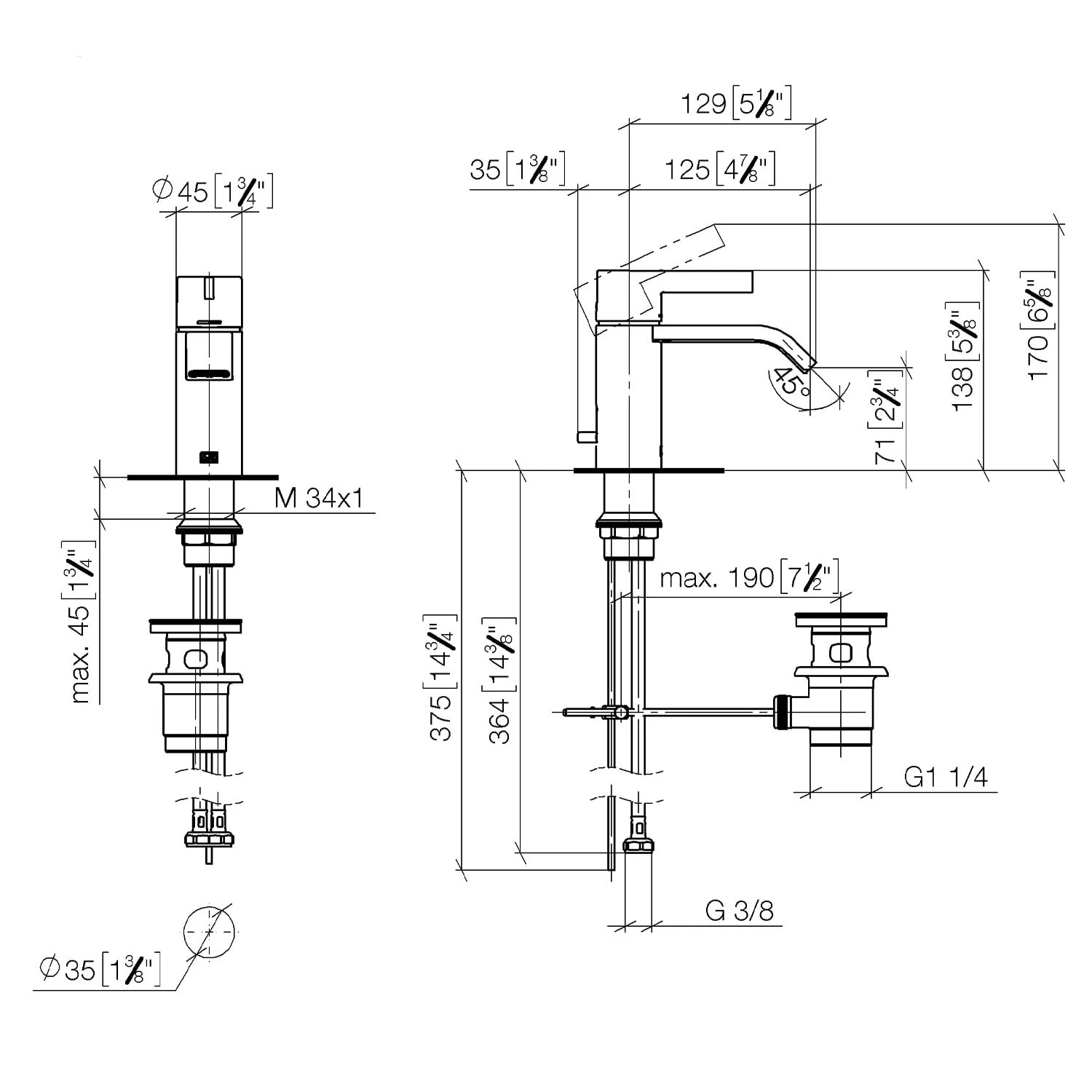 Dornbracht IMO Waschtisch-Einhandbatterie Mit Ablaufgarnitur 4 Dornbracht IMO Waschtisch-Einhandbatterie Mit Ablaufgarnitur – Bild 2