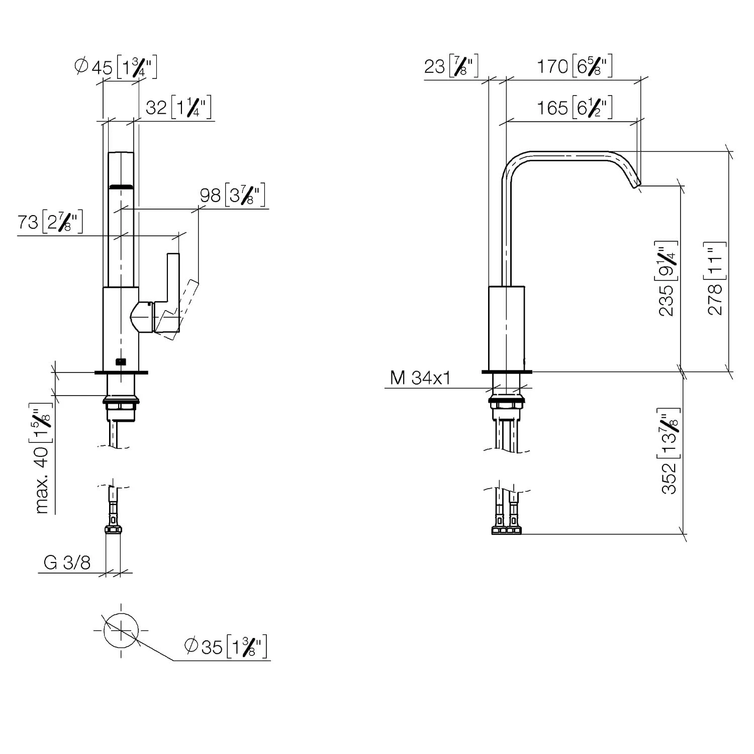 Dornbracht IMO Waschtisch-Einhandbatterie Mit Hohem Auslauf, Ohne Ablaufgarnitur 7 Dornbracht IMO Waschtisch-Einhandbatterie Mit Hohem Auslauf, Ohne Ablaufgarnitur – Bild 5