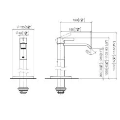 Dornbracht IMO Waschtisch-Einlochbatterie Mit Standrohr, Ohne Ablaufgarnitur -Megabad Verkäufe dornbracht imo waschtisch einlochbatterie mit standrohr 13550176