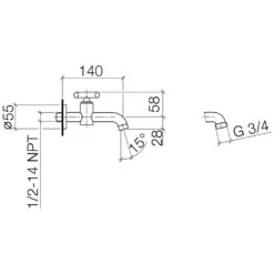 Dornbracht TARA Auslaufventil Für Wandmontage 7 Dornbracht TARA Auslaufventil Für Wandmontage -Megabad Verkäufe dornbracht serie tara waschtisch auslaufventil wandmontage 751036