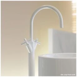 Dornbracht TARA Waschtisch-Einlochbatterie Mit Erhöhtem Standfuß Ohne Ablaufgarnitur -Megabad Verkäufe dornbracht serie tara waschtisch einlochbatterie erhoehtem 767552