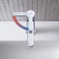Duravit B.2 Einhebel-Waschtischmischer M FreshStart Und MinusFlow, Ohne Zugstangen-Ablaufgarnitur -Megabad Verkäufe duravit badarmaturen 2 waschtisch einhebel waschtischmischer 13515424