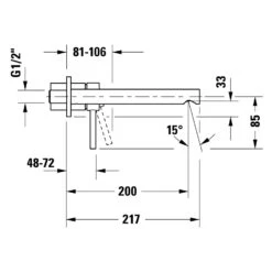 Duravit Circle Einhebel-Waschtischmischer Unterputz -Megabad Verkäufe duravit badarmaturen circle waschtisch einhebel waschtischmischer 12496309