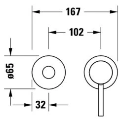 Duravit Circle Einhebel-Waschtischmischer Unterputz -Megabad Verkäufe duravit badarmaturen circle waschtisch einhebel waschtischmischer 12496322