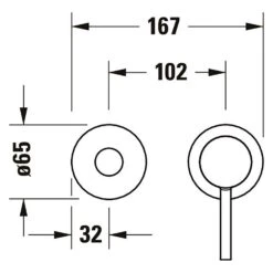 Duravit Circle Einhebel-Waschtischmischer Unterputz -Megabad Verkäufe duravit badarmaturen circle waschtisch einhebel waschtischmischer 12496333