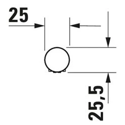 Duravit Stabhandbrause Rund MinusFlow -Megabad Verkäufe duravit badarmaturen zubehoer handbrausen und brauseschlaeuche 12321991