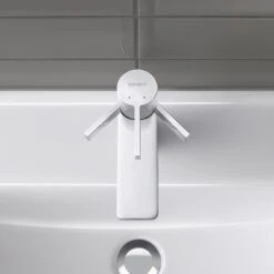 Duravit D-Neo Einhebel-Waschtischmischer M Ohne Zugstange -Megabad Verkäufe duravit neo badarmaturen waschtisch einhebel waschtischmischer 4315546