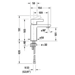 Duravit D-Neo Einhebel-Waschtischmischer M FreshStart Ohne Zugstange 12 Duravit D-Neo Einhebel-Waschtischmischer M FreshStart Ohne Zugstange -Megabad Verkäufe duravit neo badarmaturen waschtisch einhebel waschtischmischer 4315588