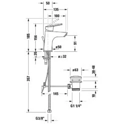Duravit No. 1 Einhebel-Waschtischmischer S, Fresh-Start Mit Zugstangengarnitur 7 Duravit No. 1 Einhebel-Waschtischmischer S, Fresh-Start Mit Zugstangengarnitur -Megabad Verkäufe duravit no 1 badarmaturen waschtisch einhebel 6463037