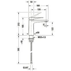 Duravit Tulum Einhebel-Waschtischmischer M FreshStart, Ohne Ablaufgarnitur -Megabad Verkäufe duravit tulum waschtisch einhebel waschtischmischer freshstart 8523925