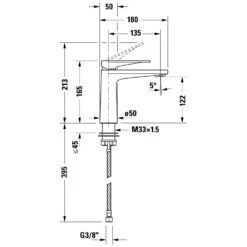 Duravit Tulum Einhebel-Waschtischmischer M, Ohne Ablaufgarnitur -Megabad Verkäufe duravit tulum waschtisch einhebel waschtischmischer ohne 8523913