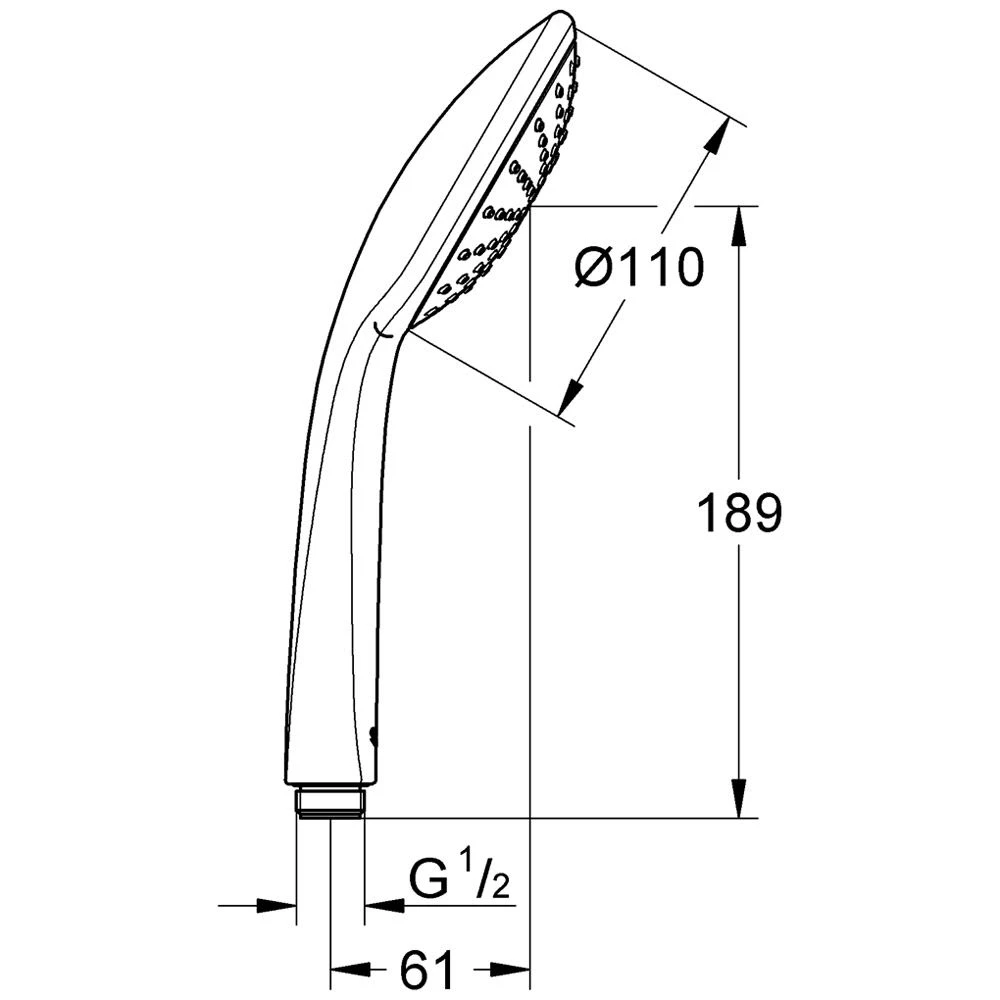 GROHE Euphoria Handbrause Mono 4 GROHE Euphoria Handbrause Mono – Bild 2