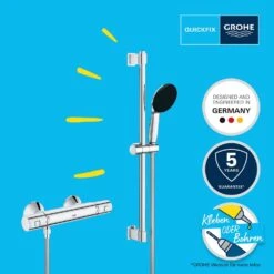 GROHE Precision Start Thermostat-Brausebatterie 1/2" Mit Brausegarnitur 60 Cm 23 GROHE Precision Start Thermostat-Brausebatterie 1/2" Mit Brausegarnitur 60 Cm -Megabad Verkäufe grohe badarmaturen precision start thermostat brausebatterie 13170505