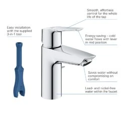 GROHE Start Einhand-Waschtischbatterie, 1/2" S-Size, Mit Spar-Funktion 18 GROHE Start Einhand-Waschtischbatterie, 1/2" S-Size, Mit Spar-Funktion -Megabad Verkäufe grohe badarmaturen start waschtisch einhand waschtischbatterie 6078691