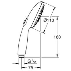 GROHE Vitalio Start 110 Handbrause Mit 3 Strahlarten 16 GROHE Vitalio Start 110 Handbrause Mit 3 Strahlarten -Megabad Verkäufe grohe brausenprogramm handbrausen vitalio start 110 13170206