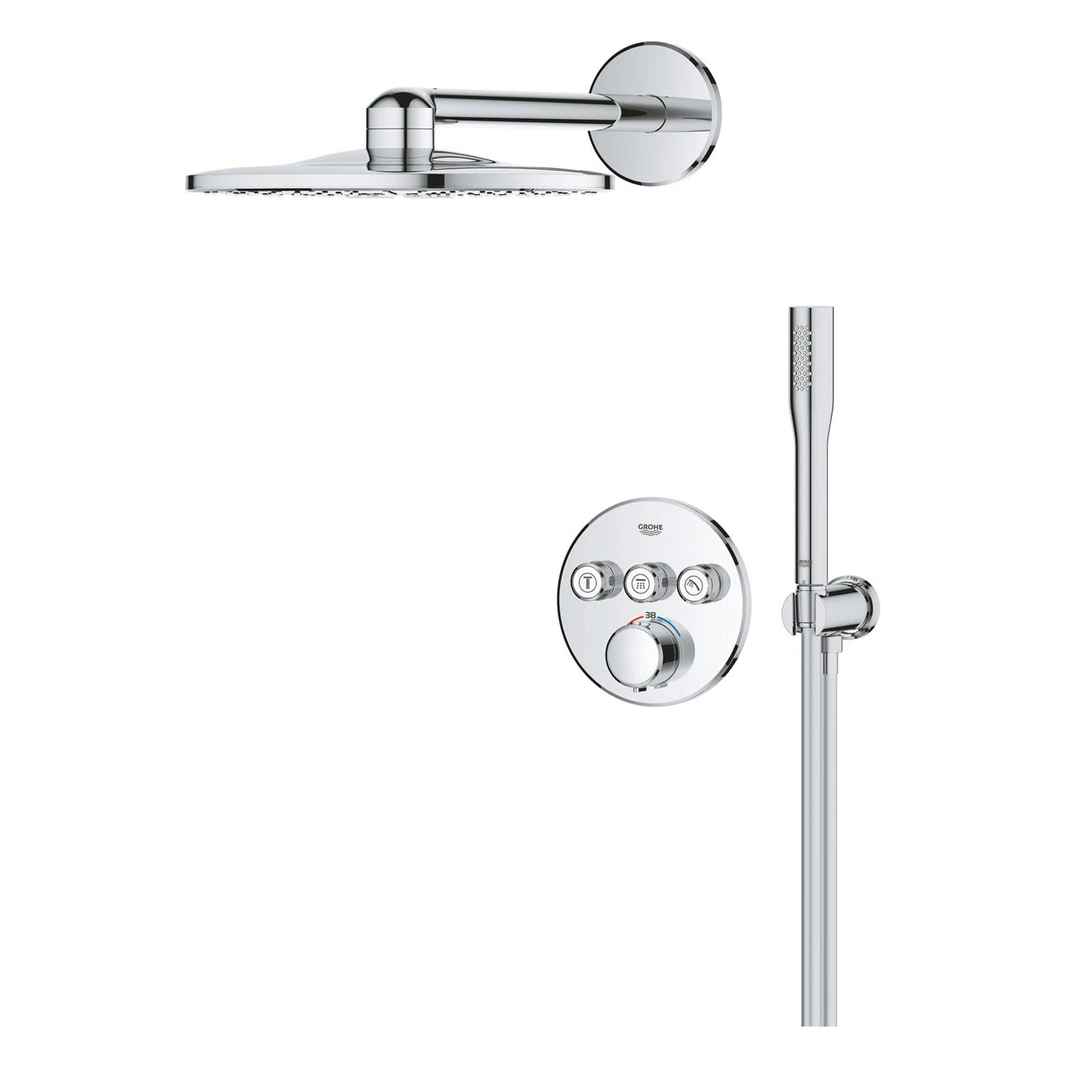 GROHE Precision SmartControl Duschsystem UP, Mit Vitalio SmartActive 310, Rund 4 GROHE Precision SmartControl Duschsystem UP, Mit Vitalio SmartActive 310, Rund – Bild 2
