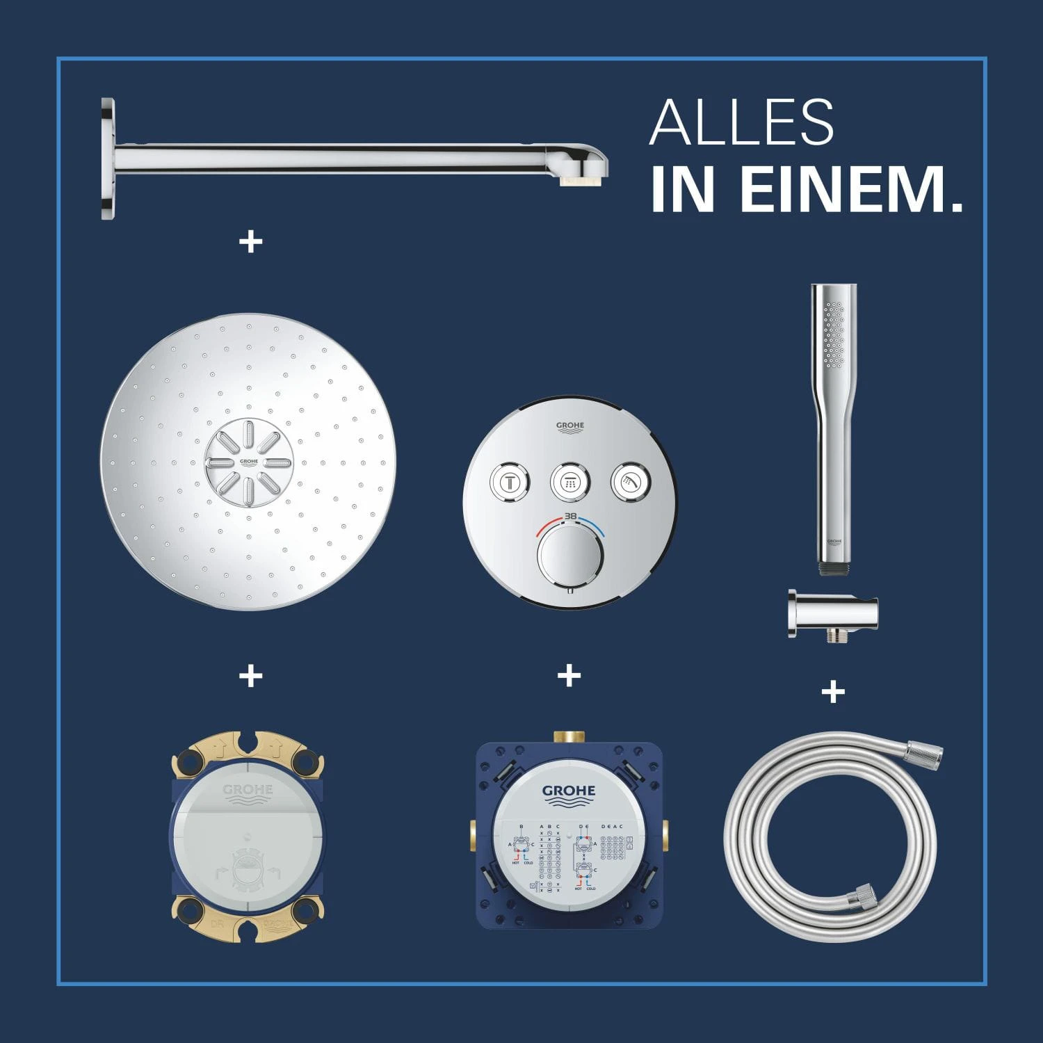 GROHE Precision SmartControl Duschsystem UP, Mit Vitalio SmartActive 310, Rund 13 GROHE Precision SmartControl Duschsystem UP, Mit Vitalio SmartActive 310, Rund – Bild 11