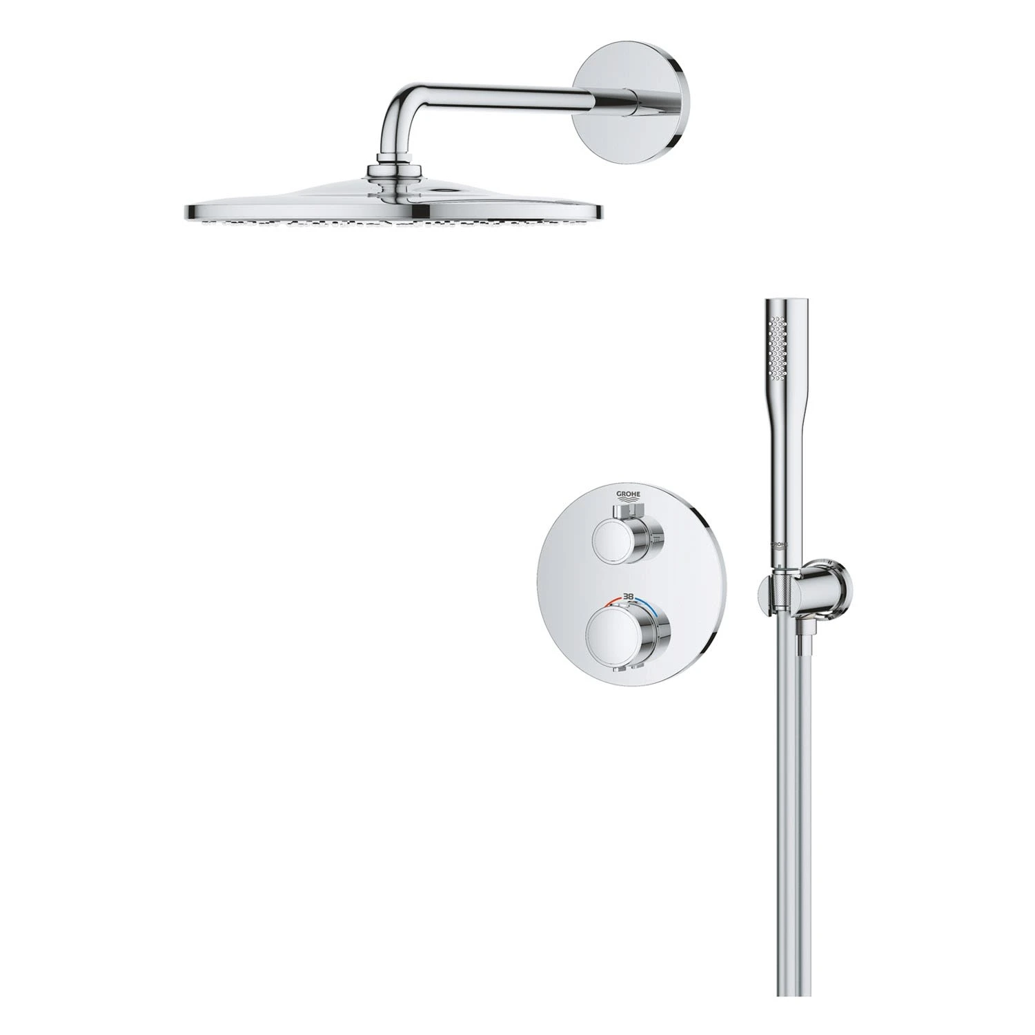 GROHE Precision Duschsystem Unterputz Mit Vitalio Rain Mono 310, Rund 4 GROHE Precision Duschsystem Unterputz Mit Vitalio Rain Mono 310, Rund – Bild 2