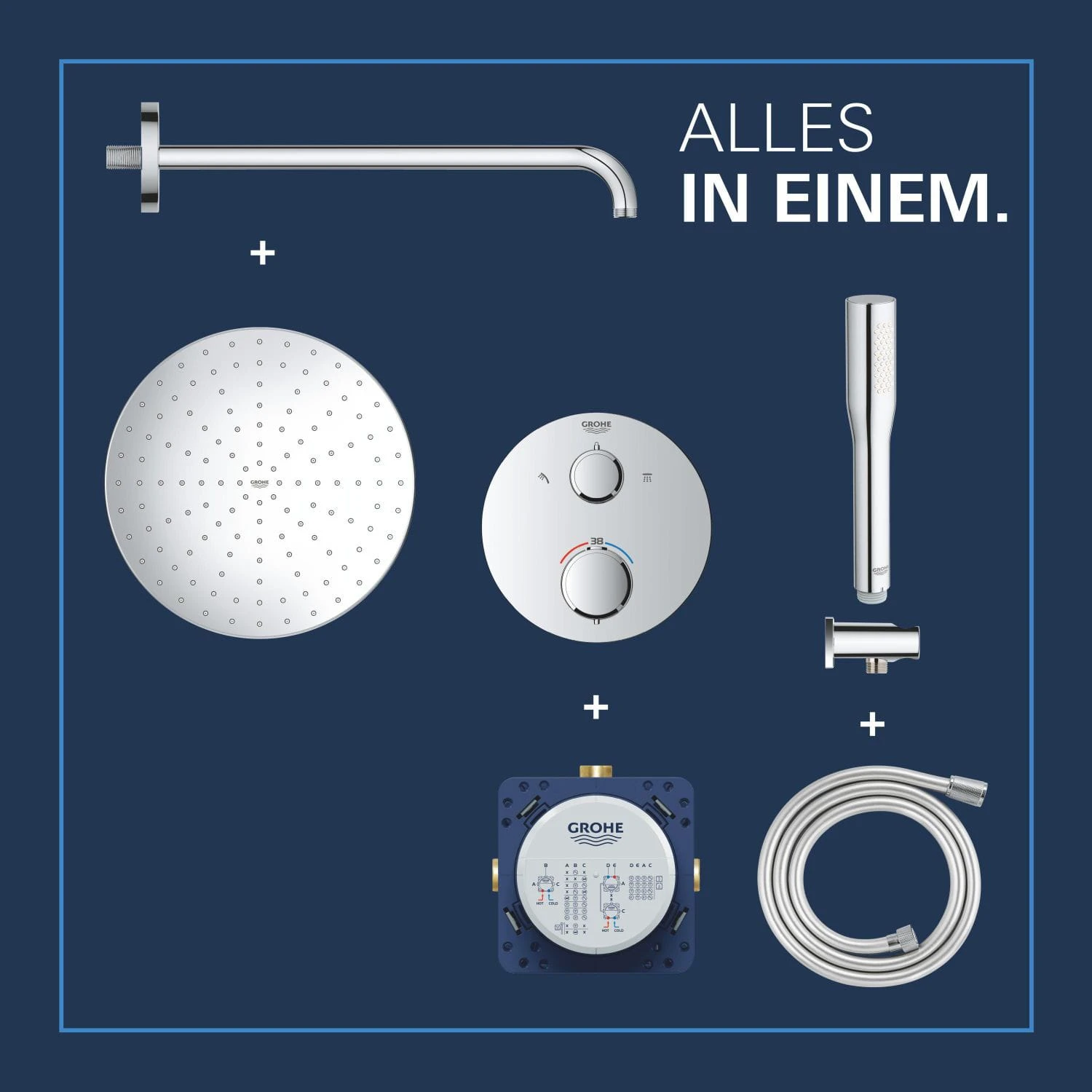 GROHE Precision Duschsystem Unterputz Mit Vitalio Rain Mono 310, Rund 13 GROHE Precision Duschsystem Unterputz Mit Vitalio Rain Mono 310, Rund – Bild 11