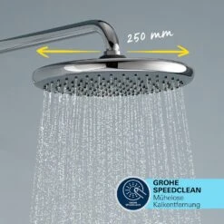 GROHE Vitalio Start 250 Duschsystem Mit Thermostatbatterie Für Wandmontage -Megabad Verkäufe grohe duschsysteme vitalio start 250 mit 13260935