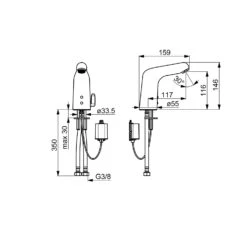 Hansa HANSAMEDIPRO Waschtischbatterie Bluetooth -Megabad Verkäufe hansa badezimmer hansamedipro waschtischbatterie bluetooth 11726028