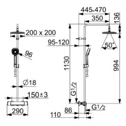 Hansa HANSAMICRA Style Regenbrause-Duscharmatur -Megabad Verkäufe hansa badezimmer hansamicra style regenbrause duscharmatur 13864248
