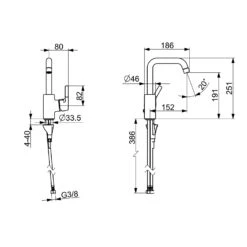 Hansa HANSAPALENO Einhebelmischer Waschtischbatterie -Megabad Verkäufe hansa badezimmer hansapaleno einhebelmischer waschtischbatterie 11764479