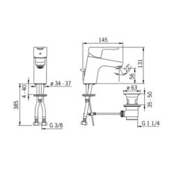Hansa HANSAPRIMO Waschtisch-Einhand-Einlochbatterie -Megabad Verkäufe hansa badezimmer hansaprimo waschtisch einhand einlochbatterie 11800881