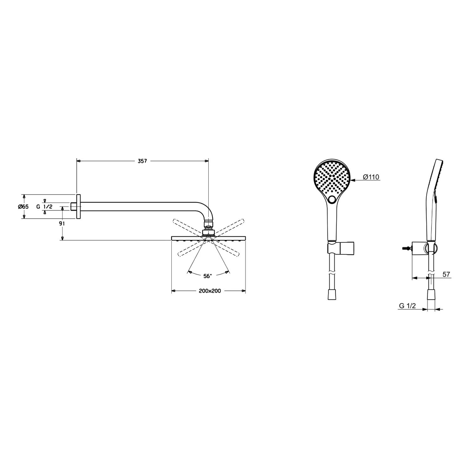 Hansa HANSATWIST Duschsystem Komplettset 7 Hansa HANSATWIST Duschsystem Komplettset – Bild 5