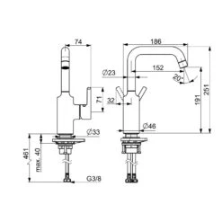 Hansa HANSAVANTIS Waschtischbatterie Einhebelmischer 5 Hansa HANSAVANTIS Waschtischbatterie Einhebelmischer -Megabad Verkäufe hansa badezimmer hansavantis waschtisch waschtischbatterie einhebelmischer 13592191