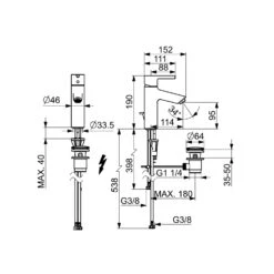 Hansa HANSAVANTIS XL Waschtischbatterie Einhebelmischer Niederdruck -Megabad Verkäufe hansa badezimmer hansavantis waschtisch xl waschtischbatterie 13592179