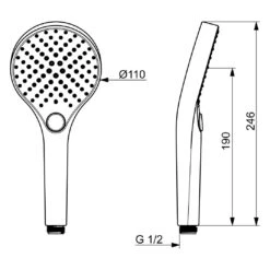 Hansa HANSAVIVA Handbrause -Megabad Verkäufe hansa badezimmer hansaviva handbrause 13595029