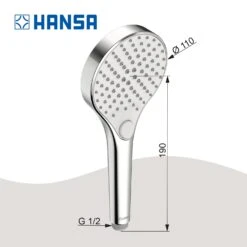 Hansa HANSAVIVA Handbrause -Megabad Verkäufe hansa badezimmer hansaviva handbrause 13968416