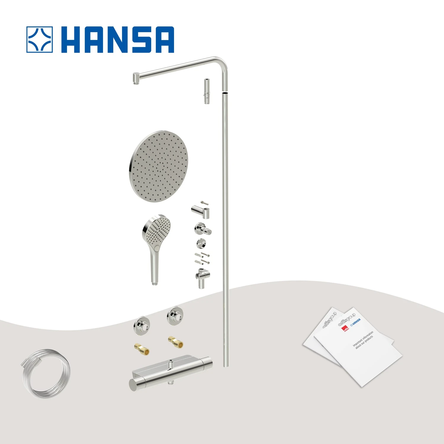 Hansa HANSAVIVA Regenbrause-Duscharmatur Mit Thermostat 8 Hansa HANSAVIVA Regenbrause-Duscharmatur Mit Thermostat – Bild 6