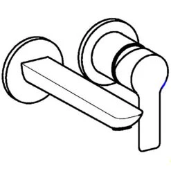 Hansa HANSALIGNA Waschtisch Einhand Wandbatterie -Megabad Verkäufe hansa hansaligna waschtisch wandbatterie 5407172
