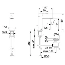Hansa HANSASTELA Waschtisch-Einhand-Einlochbatterie, Ausladung 10,6 Cm -Megabad Verkäufe hansa hansastela waschtisch einhand einlochbatterie ausladung 4388891