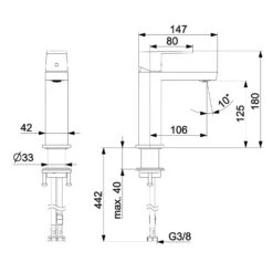 Hansa HANSASTELA Waschtisch-Einhand-Einlochbatterie, Ohne Ablaufgarnitur -Megabad Verkäufe hansa hansastela waschtisch einhand einlochbatterie ohne 4388894