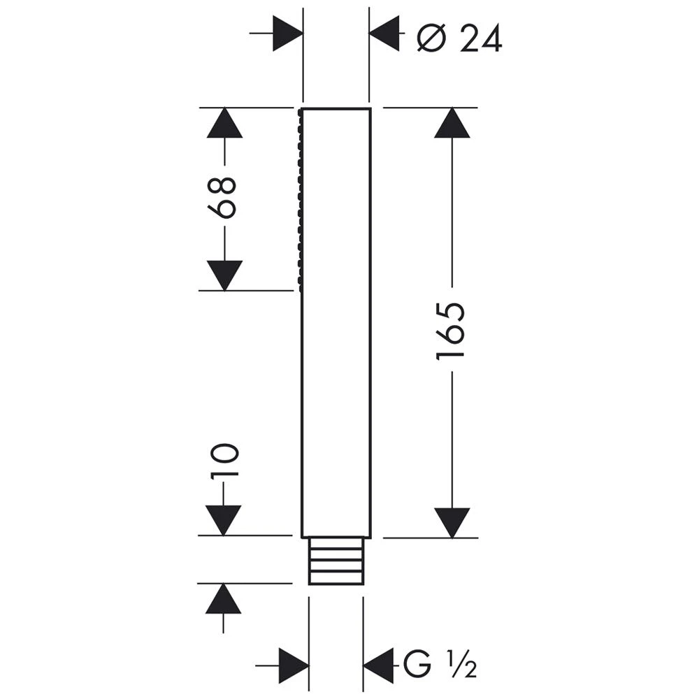 AXOR Starck Stabhandbrause 1jet, DN15 4 AXOR Starck Stabhandbrause 1jet, DN15 – Bild 2