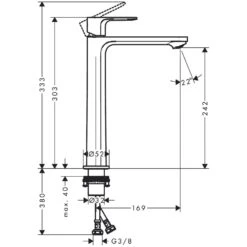 Hansgrohe Rebris S Einhebel-Waschtischarmatur 240 CoolStart Für Waschschüsseln Ohne Ablaufgarnitur 15 Hansgrohe Rebris S Einhebel-Waschtischarmatur 240 CoolStart Für Waschschüsseln Ohne Ablaufgarnitur -Megabad Verkäufe hansgrohe badarmaturen rebris waschtisch einhebel waschtischarmatur 8754341