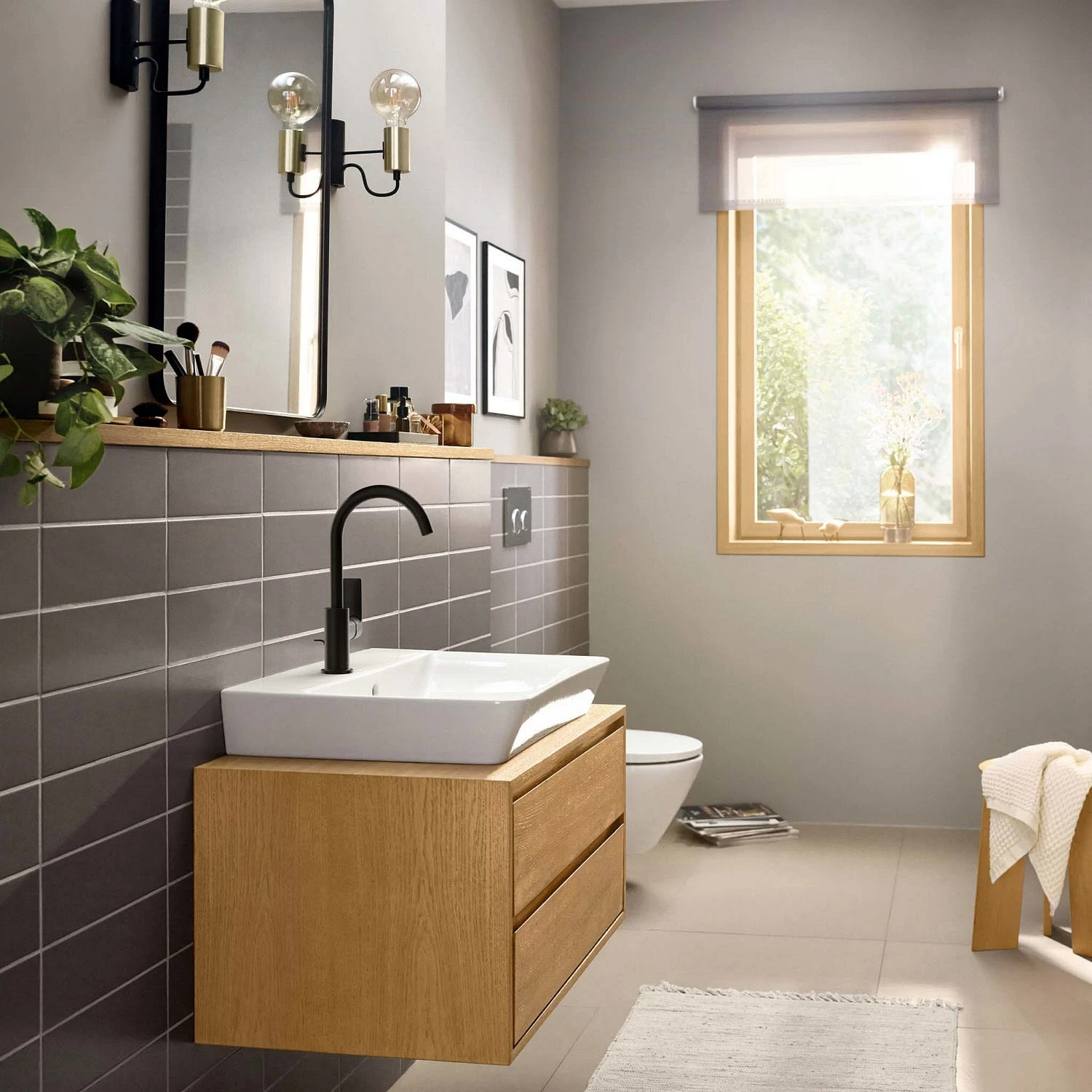 Hansgrohe Rebris E Einhebel-Waschtischarmatur 210 Mit Schwenkauslauf Und Zugstangen-Ablaufgarnitur 4 Hansgrohe Rebris E Einhebel-Waschtischarmatur 210 Mit Schwenkauslauf Und Zugstangen-Ablaufgarnitur – Bild 2