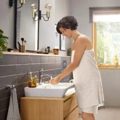 Hansgrohe Rebris E Einhebel-Waschtischarmatur 110 CoolStart Mit Zugstangen-Ablaufgarnitur -Megabad Verkäufe hansgrohe badarmaturen rebris waschtisch einhebel waschtischarmatur 8756240