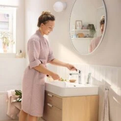 Hansgrohe Rebris S Einhebel-Waschtischarmatur 110 CoolStart Wassersparend+ Mit Zugstangen-Ablaufgarnitur -Megabad Verkäufe hansgrohe badarmaturen rebris waschtisch einhebel waschtischarmatur 8756282