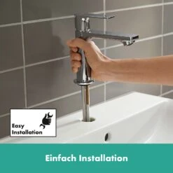 Hansgrohe Rebris E Einhebel-Waschtischarmatur 110 CoolStart Ohne Ablaufgarnitur -Megabad Verkäufe hansgrohe badarmaturen rebris waschtisch einhebel waschtischarmatur 8890520