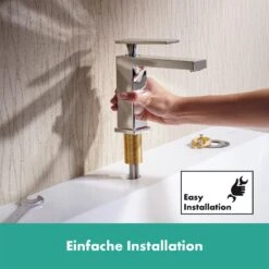 Hansgrohe Tecturis E Einhebel-Waschtischarmatur 110 CoolStart Wassersparend+ Mit Zugstangen-Ablaufgarnitur -Megabad Verkäufe hansgrohe badarmaturen tecturis waschtisch einhebel waschtischarmatur 12241781