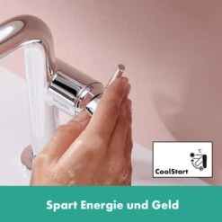 Hansgrohe Tecturis S Einhebel-Waschtischarmatur 110 Fine CoolStart Wassersparend+ Mit Push-Open Ablaufgarnitur -Megabad Verkäufe hansgrohe badarmaturen tecturis waschtisch einhebel waschtischarmatur 12244349